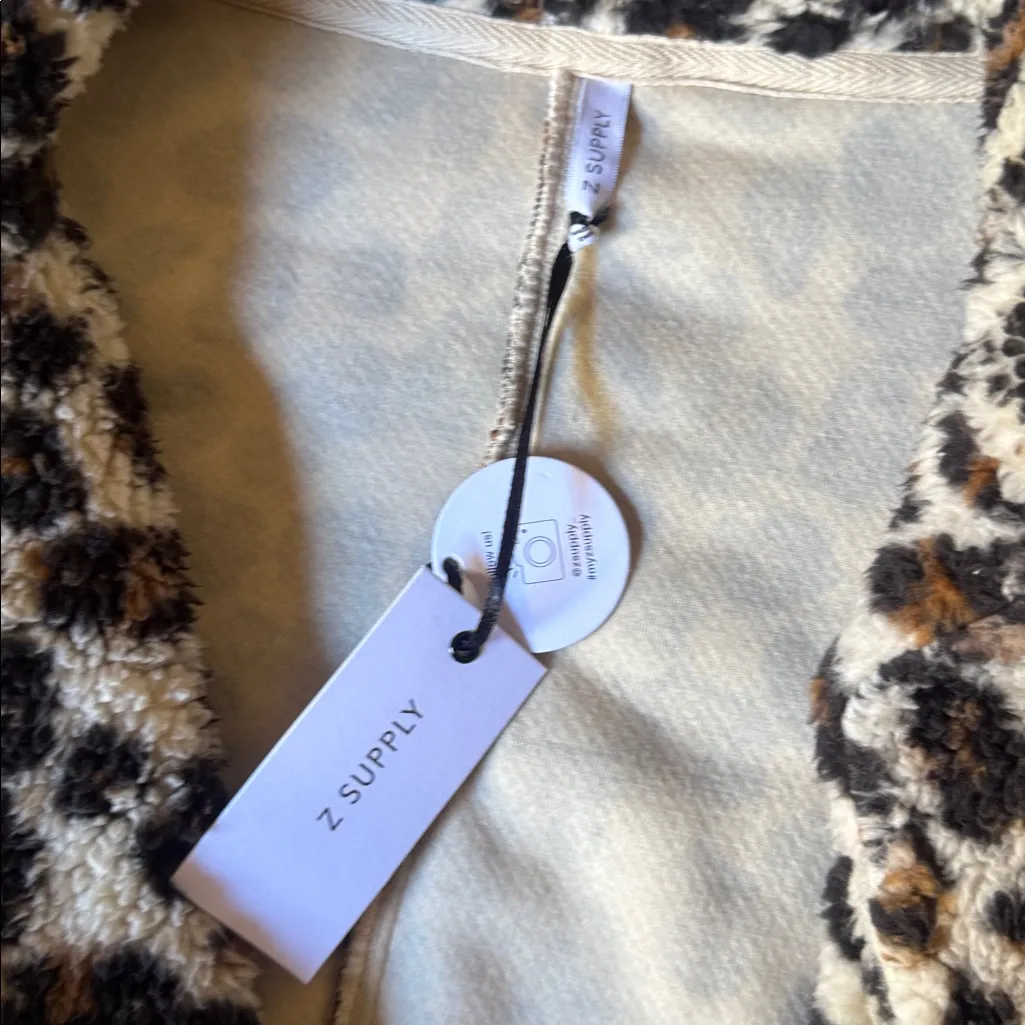 Z Supply Animal Print Fleece Jacket - Image 2