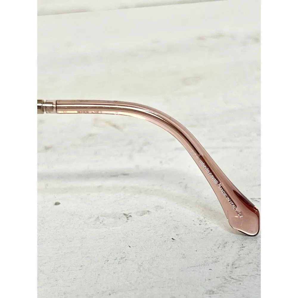 Roberto Cavalli RC1030 Cascina Rose Gold Metal Frame Mirrored Round Sunglasses - Image 7