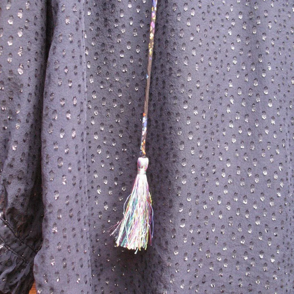 Robert Graham Silk Blend Sheer Boho Top - Image 5