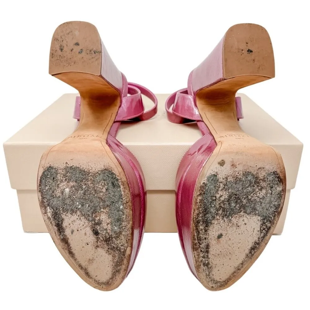 Alexandre Birman Vita 120 Platform Block Heel Ankle Strap Pumps Mauve Size 39.5 - Image 7