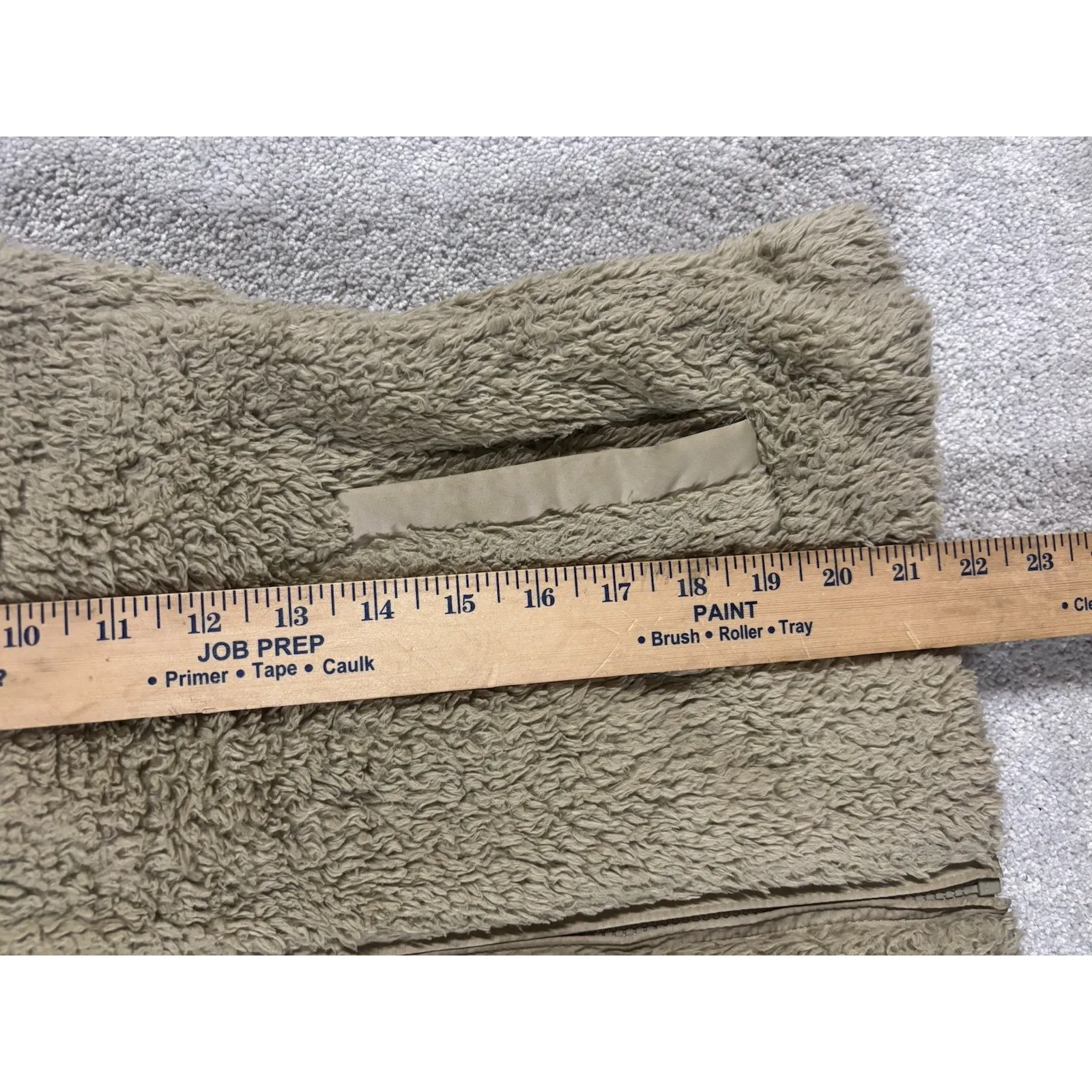 Patagonia Los Gatos‎ Fleece Full Zip Vest Tan Khaki Women's Small - Image 8