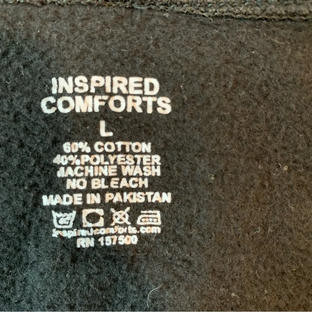 Unisex Inspired Comforts Dialysis Hoodie. Size L Black Size L - Image 7