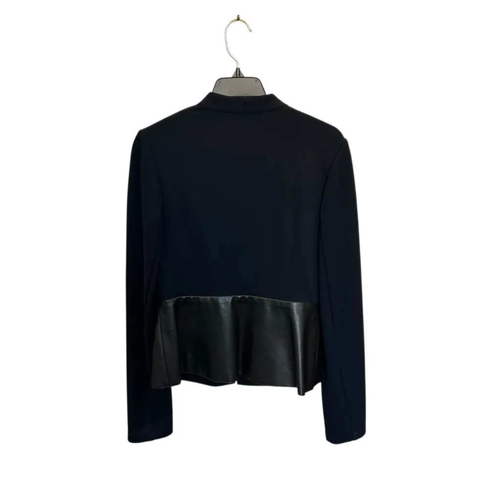 Bailey 44 Women’s Ponte Vegan Leather Blazer in Navy/Black Size S - Image 5