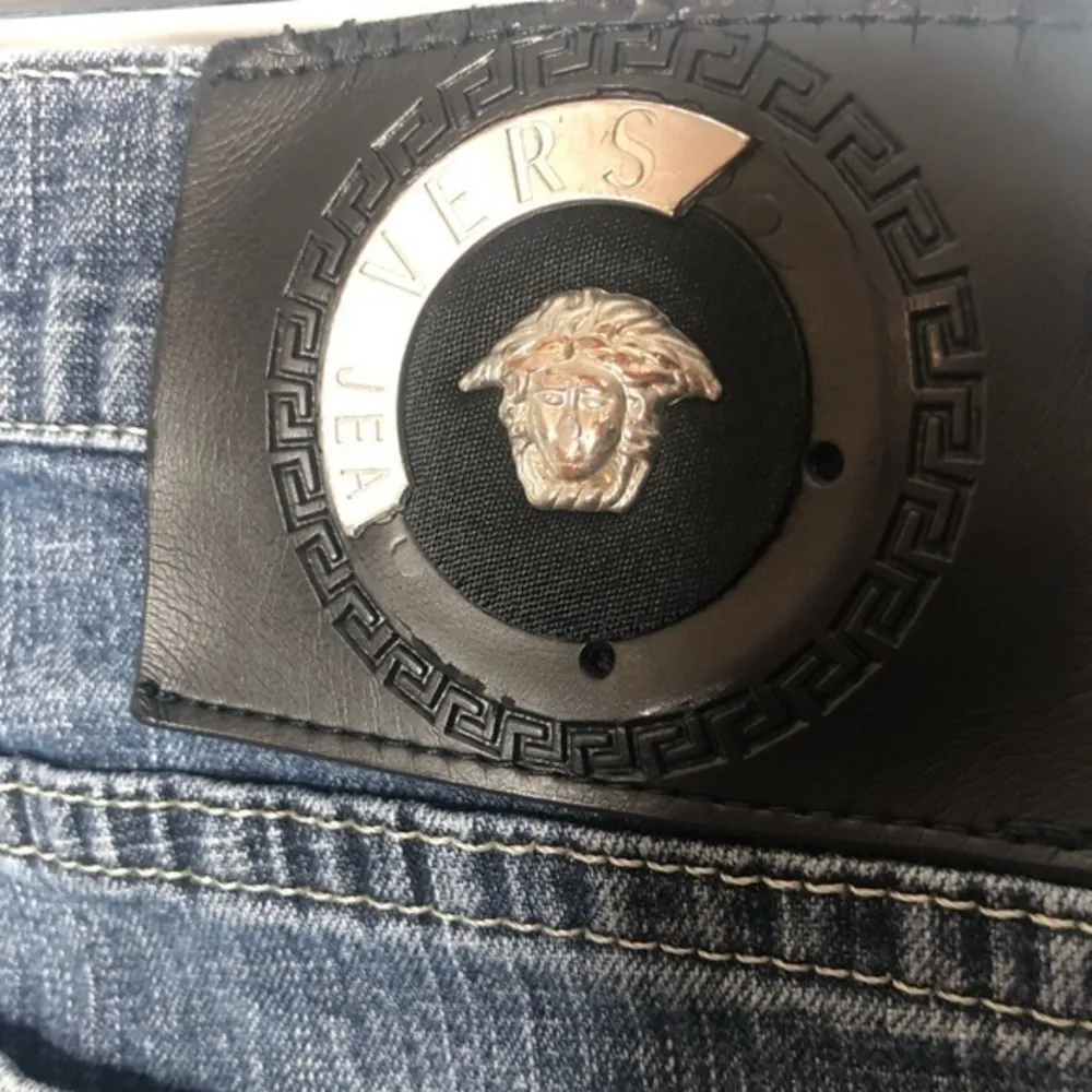 VINTAGE Versace medium wash straight leg jeans - Image 6