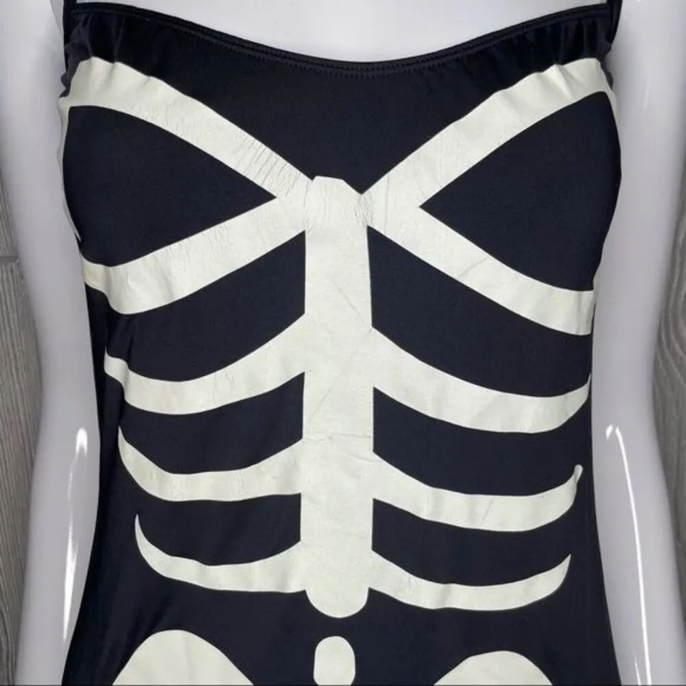 Leg Avenue halter top skeleton jumper costume 8/10 Halloween cosplay romper - Image 6