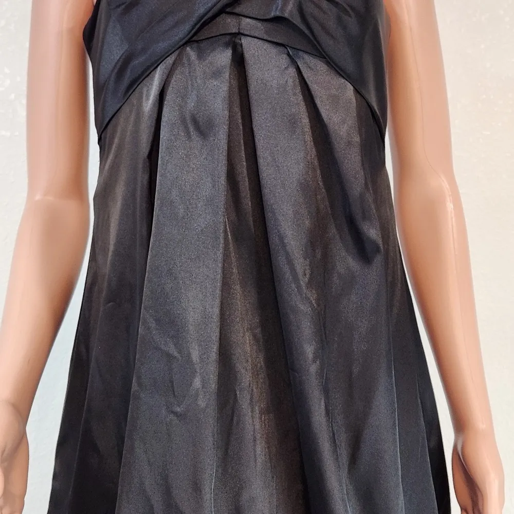 Morgan & Co. Black Evening Formal Prom Gown Halter Top Bubble Skirt Sz L - Image 3