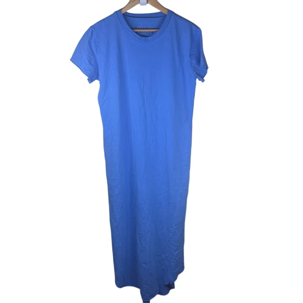 Frank & Eileen Harper Large Perfect Tee Maxi Royal Blue Dress Classic Staple - Image 2