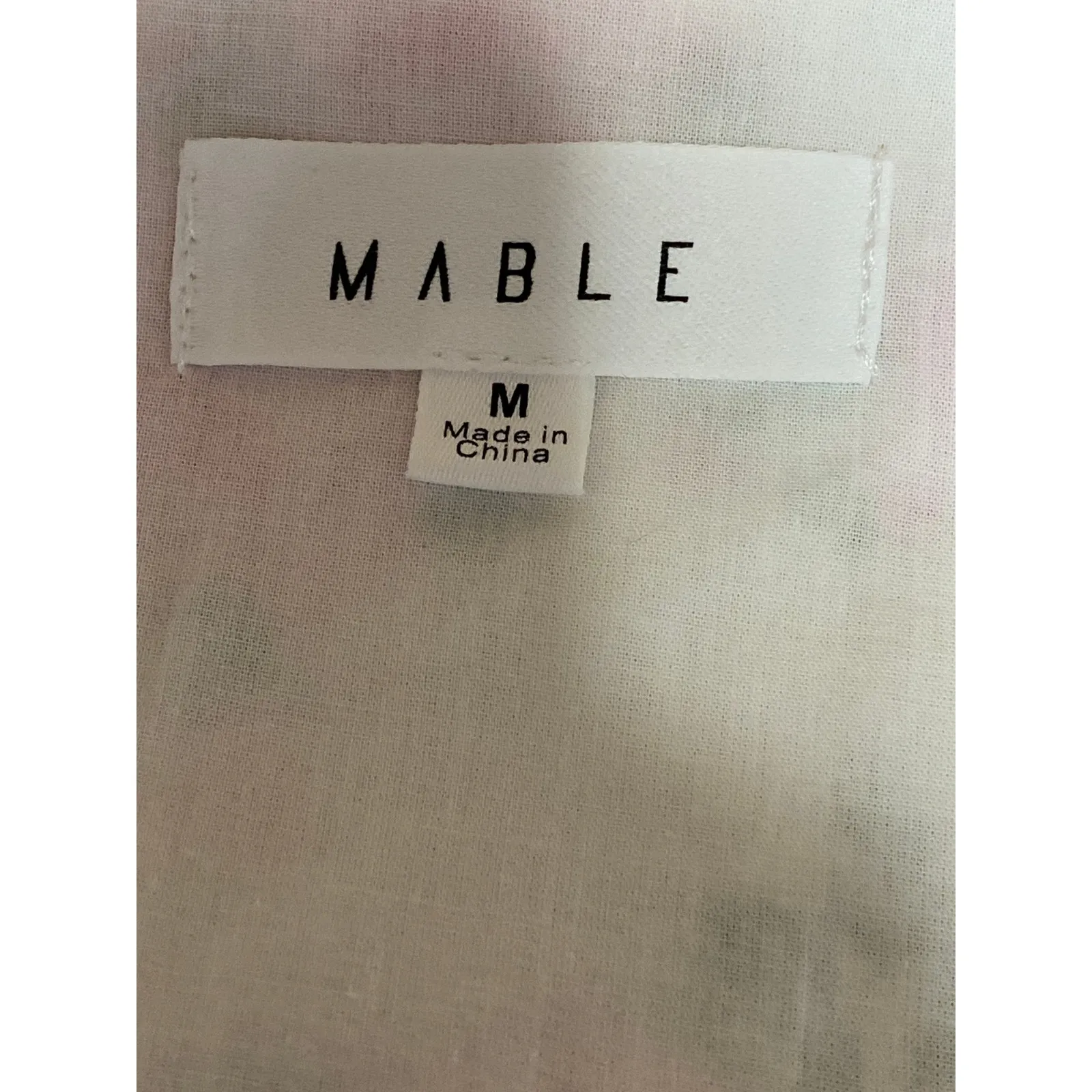 Mable Multicolor Floral Short Puff Sleeve Ruffle V Neck Peplum Blouse Top Size M White Size M - Image 3