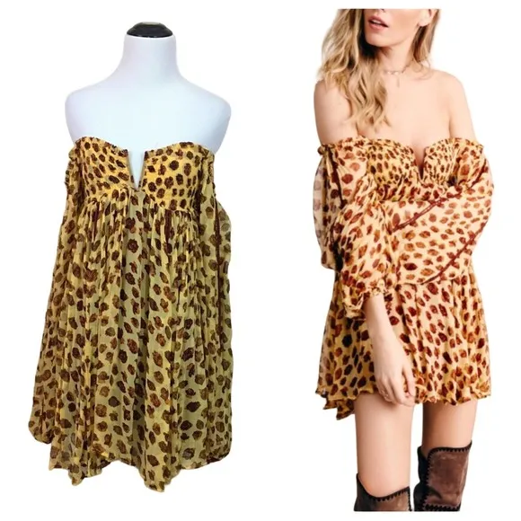 NWT Free People Mini Blooms Dress - Yellow - XS - Image 2