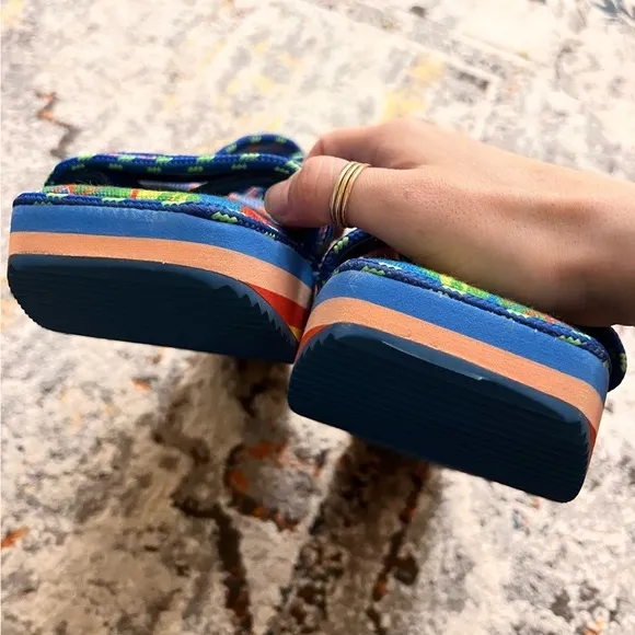 Farm Rio  Macaw sandals Tropical‎ NWOT Size 12 - Image 5