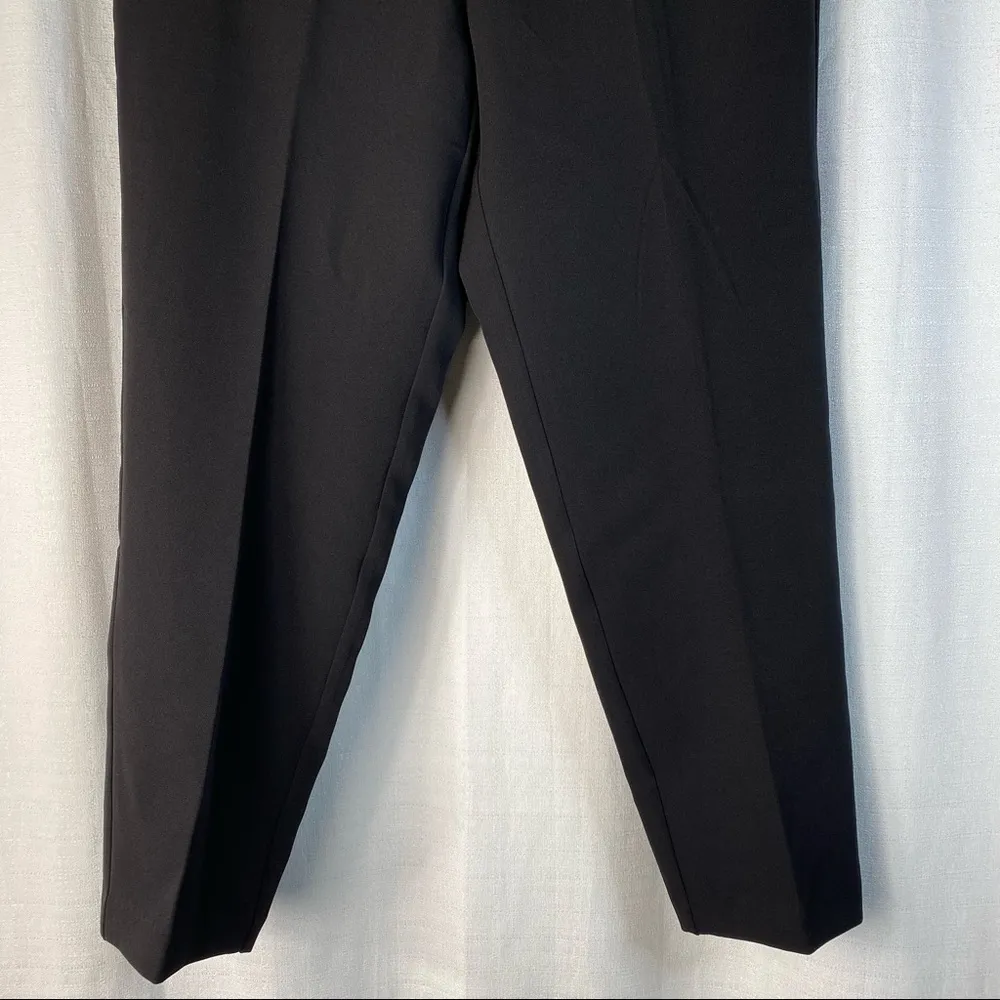Skinny Crop Crepe Work Pants Black 8 NEW - Image 5