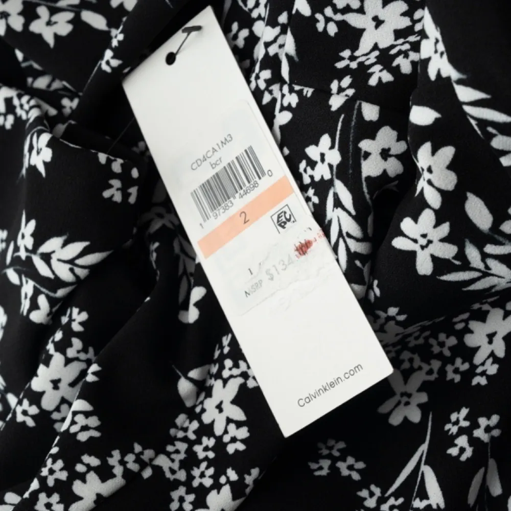 Calvin Klein Floral Print Scuba Crepe Midi Dress - Image 7