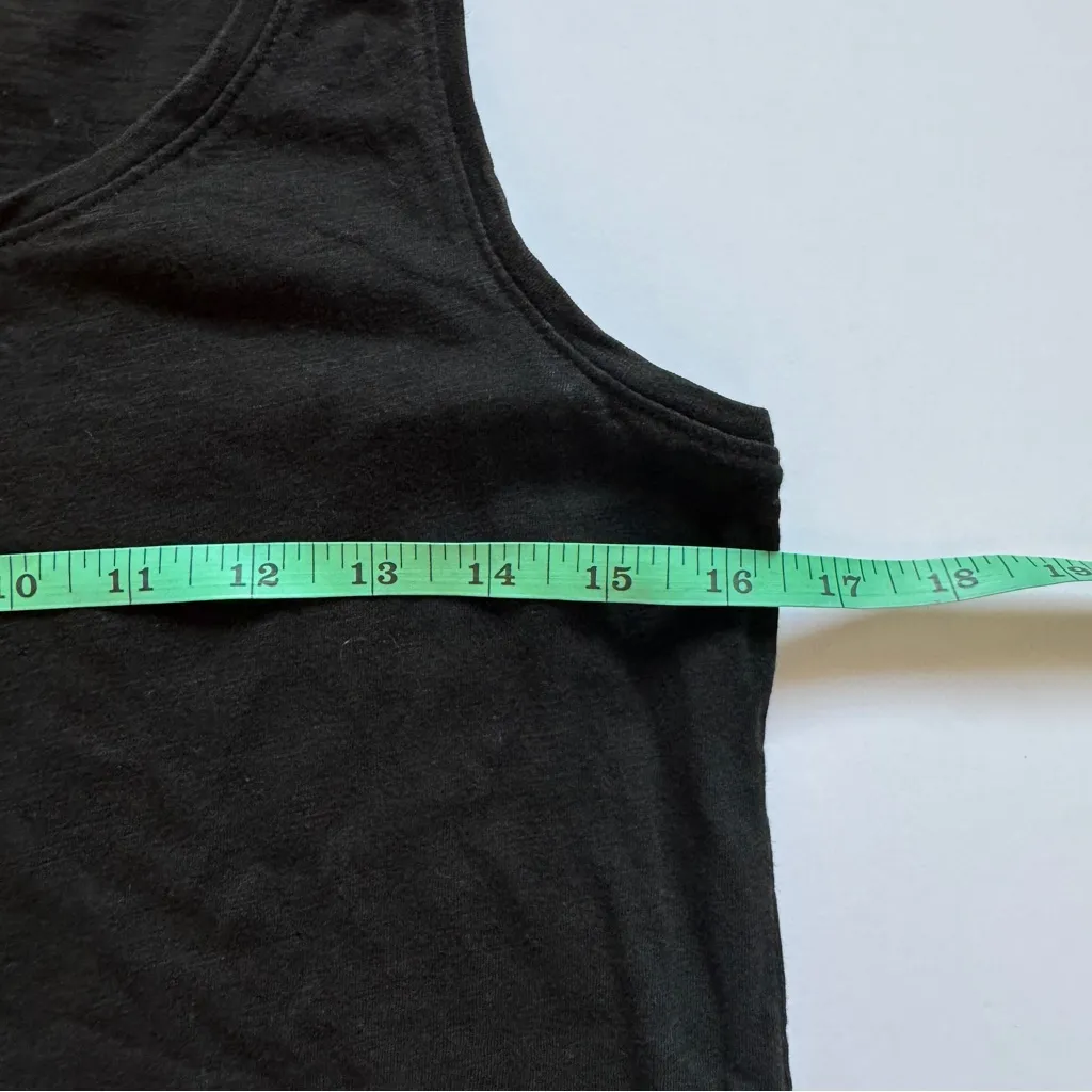 Eileen Fisher Organic Cotton Black Tank Top Size X-Small NWOT - Image 4