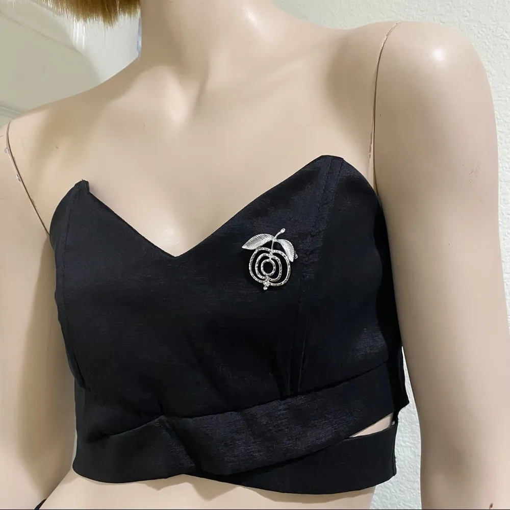 Sarah Coventry Silver Apple Cherry Fruit Brooch - Image 2