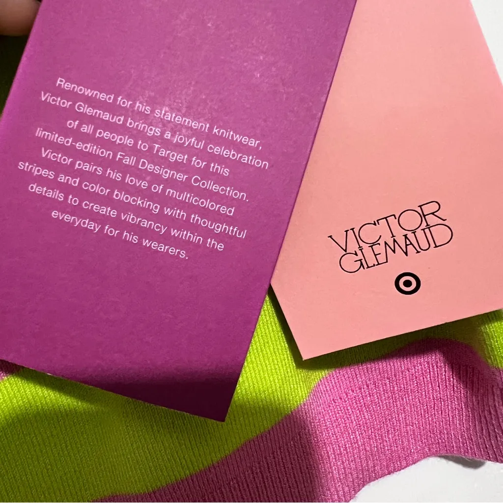 Victor Glemaud x Target Striped Midi Sweater Skirt and Tank top set S :Box OW2: Green - Image 10