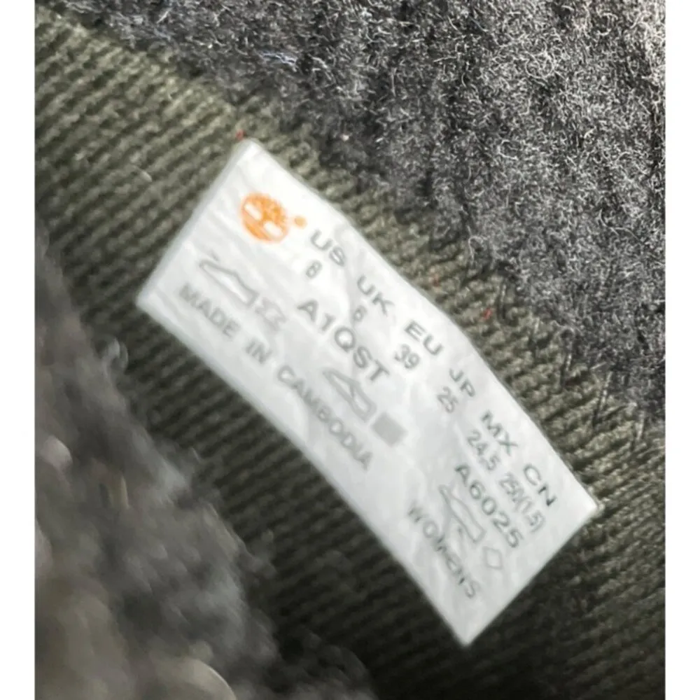 Timberland Women's Black Suede Leather Boots fold down/ Shoes Size 8 SKU 4916 - Image 7