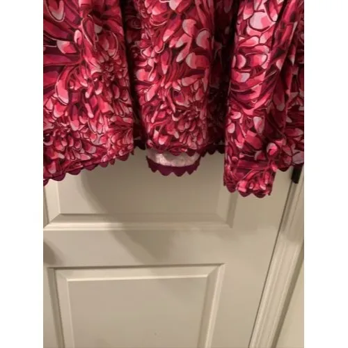 Kika Vargas Women's Floral Print Scallop Edge Midi Skirt Pick Your Size Size undefined - Image 12