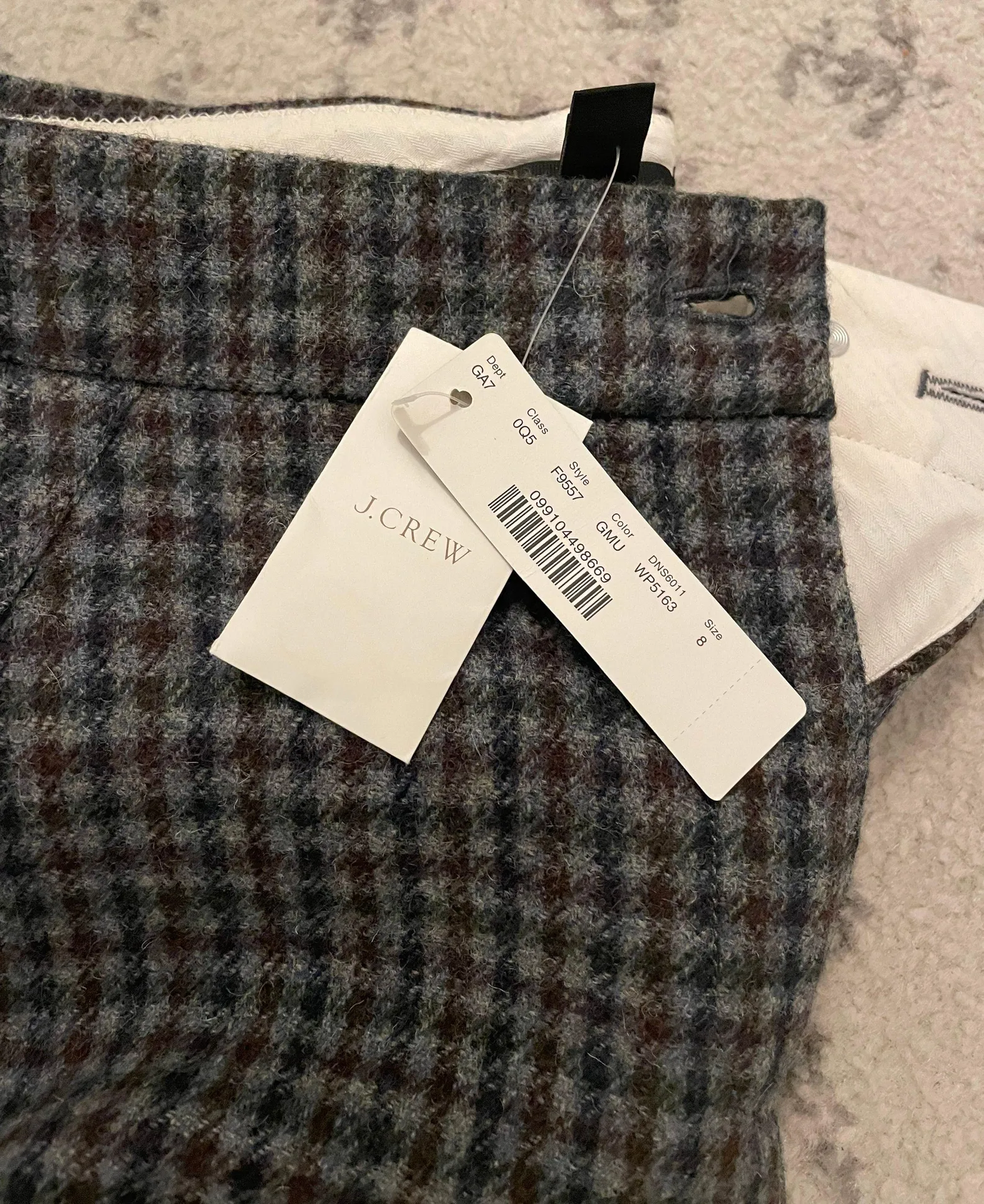 J.Crew Wool Wide Leg Houndstooth Pants - Image 3