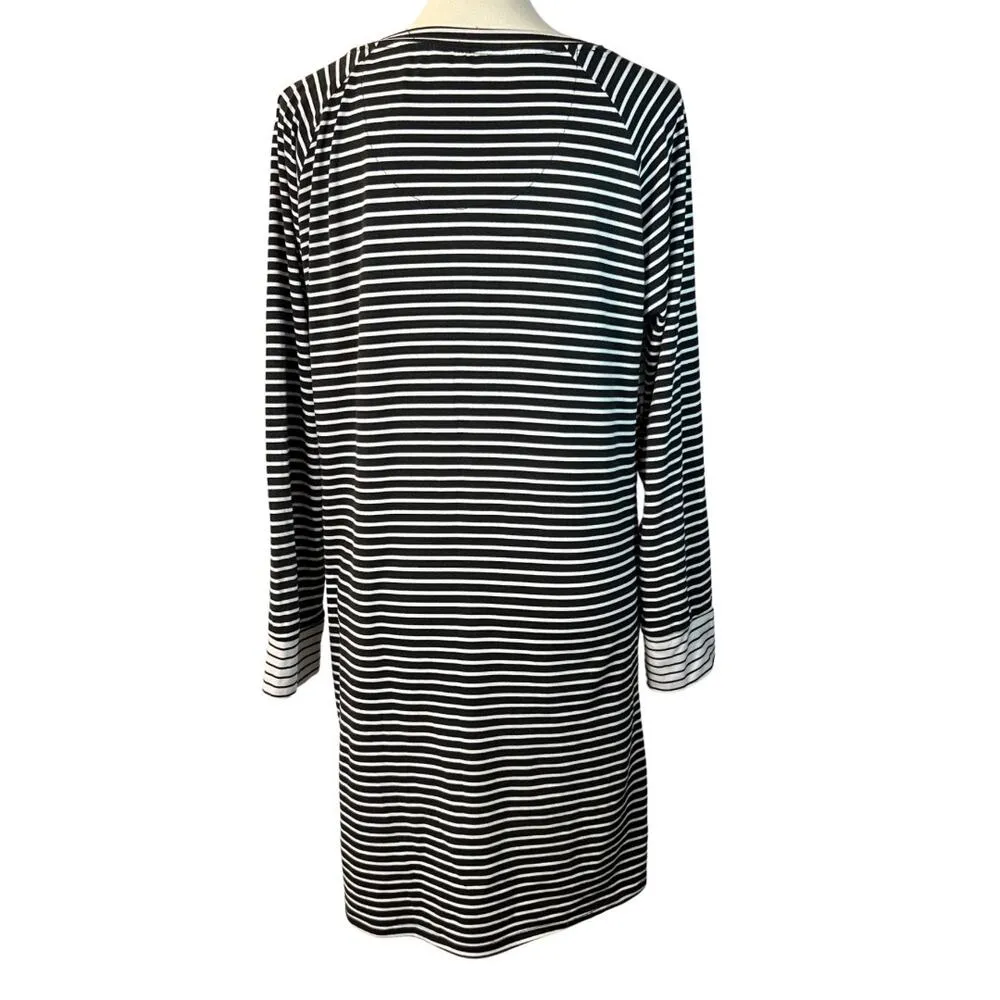 Nicole Miller Women's Striped Casual Dress Size M - Image 2