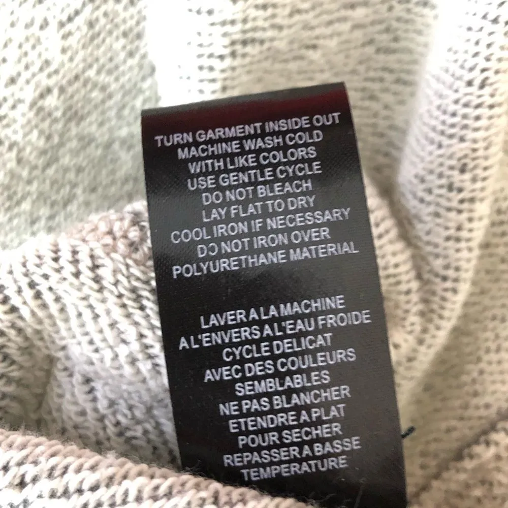 Blank NYC Drape Knit Shawl Collar Faux Leather Sleeve Moto Jacket Size Medium - Image 11