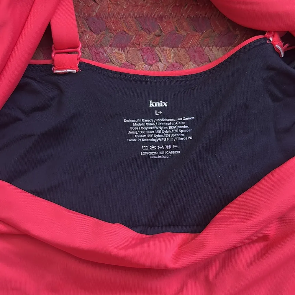 NWOT KNIX SUNSET PERIOD LEAKPROOF RED WRAP FRONT ONE PIECE BIKINI Size L - Image 2