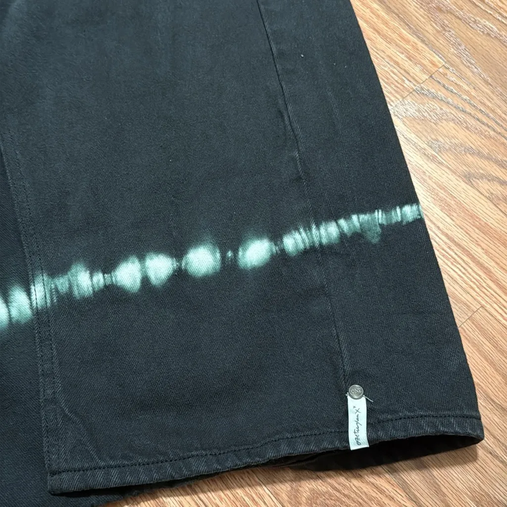 One Teaspoon free people Rocko tea Maxi Length Denim Skirt, Sz 27 splatter 4 - Image 10