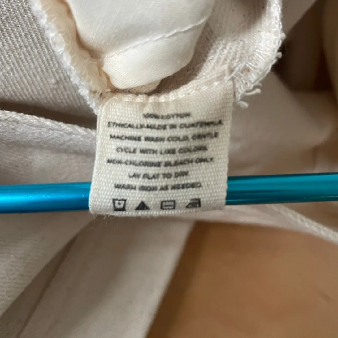 Laude the Label Camp High Rise Straight Leg Pants in Bone Cream Size 10 - Image 8