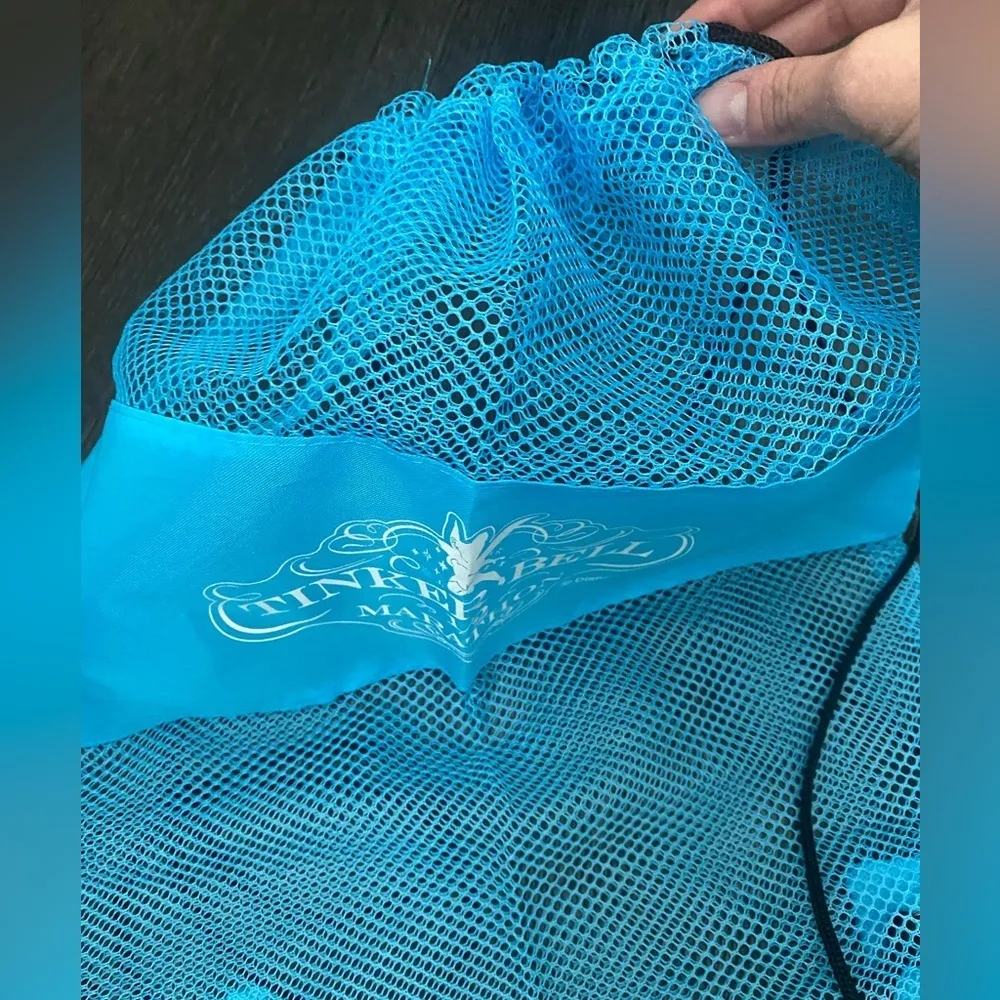 runDisney NEW Tinker Bell 1/2 Marathon Disney Cinch Backback Sack Bag - Image 2
