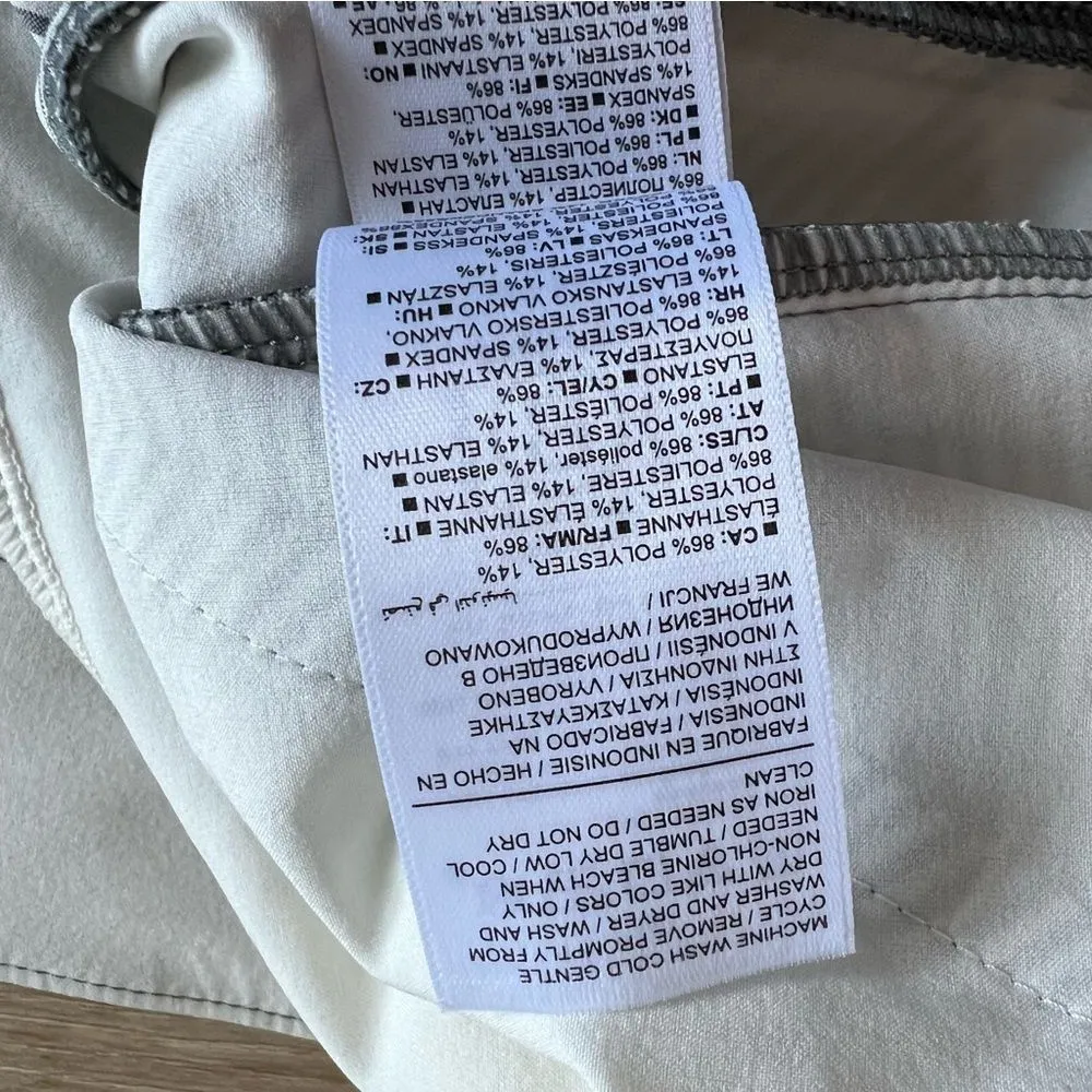 Athleta Brooklyn Textured Ankle Pant City Stripe Black/Sea Grey Size 14P - Image 16