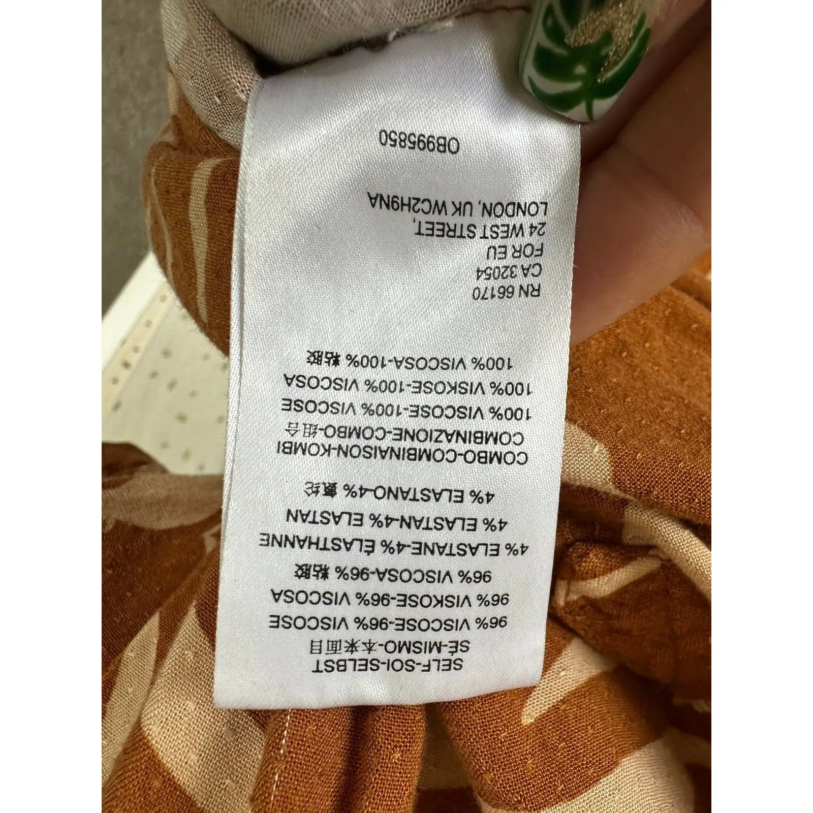 Anthropologie MaEve Animal Print Windham Tunic Henley Style Blouse L - Image 7