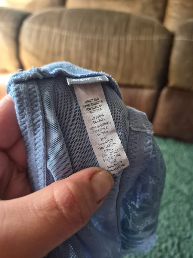 Aerie Light Blue Lace Bralette - Image 9