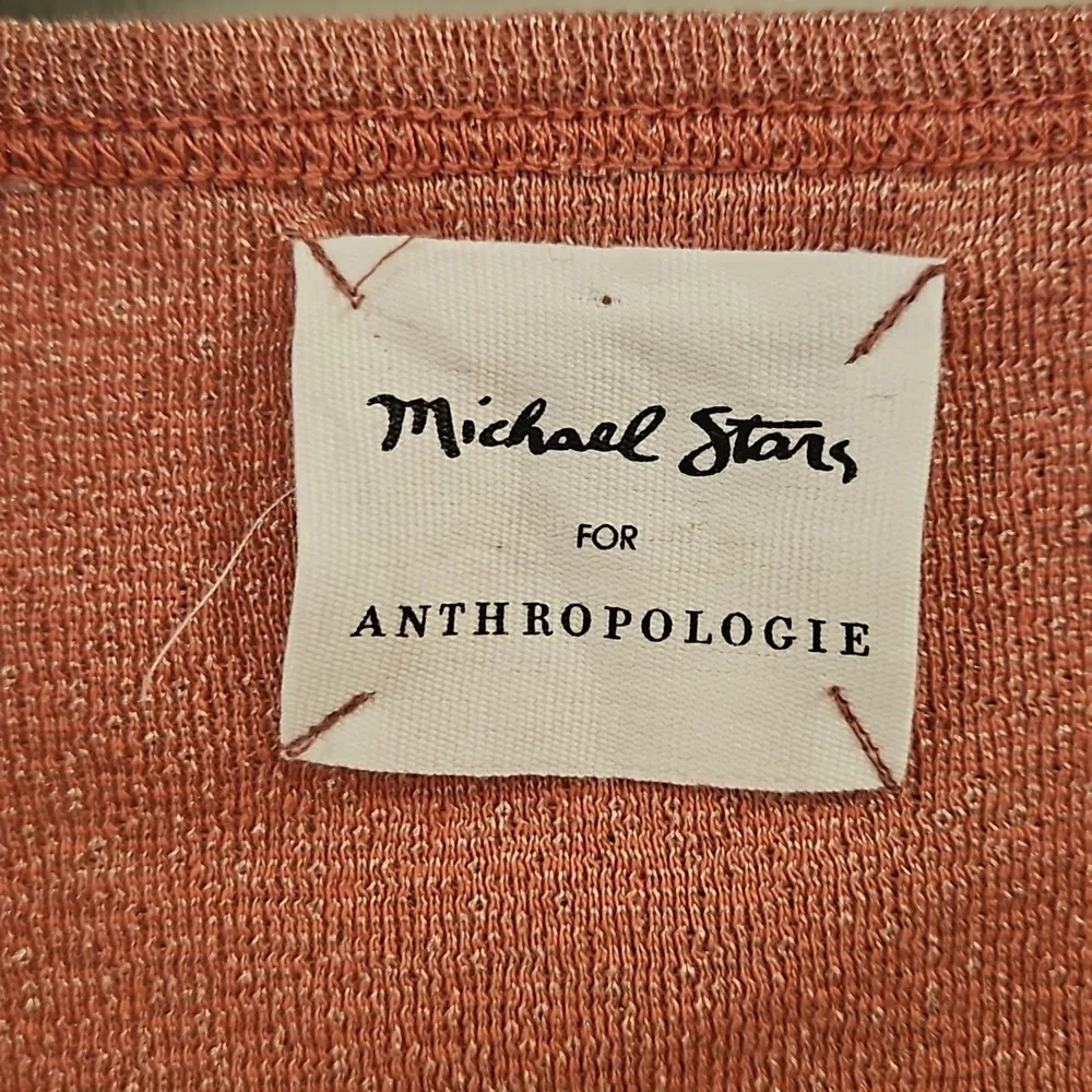 đź’•MICHAEL STARS x ANTHROđź’• Kylie Square Neck Shime Tee ~ Dusty Pink NWOT - Image 6