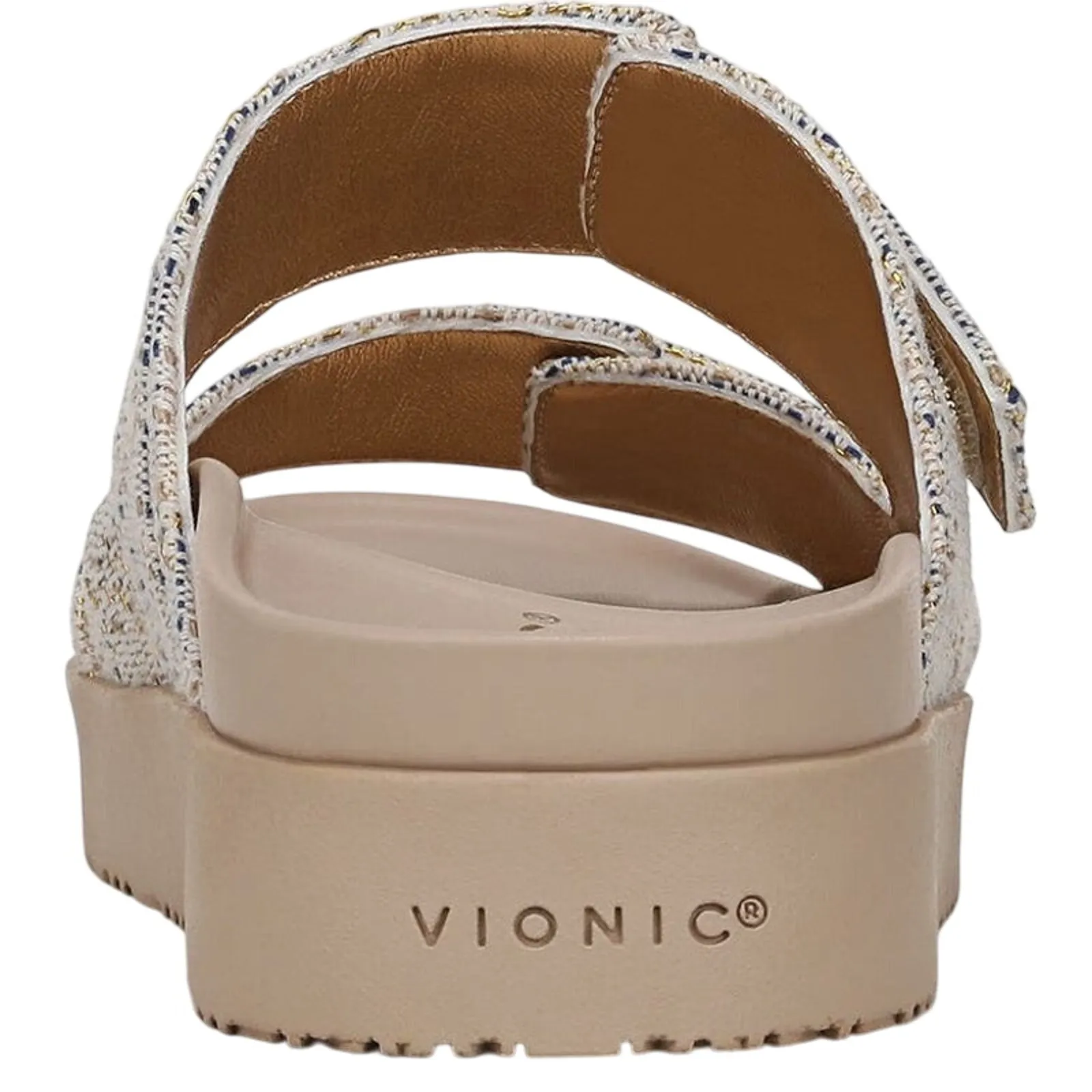 VIONIC Riviera Slide Sandals w/ Cream Gold Size US 12 M / Eur 43 New in Box $145 - Image 6