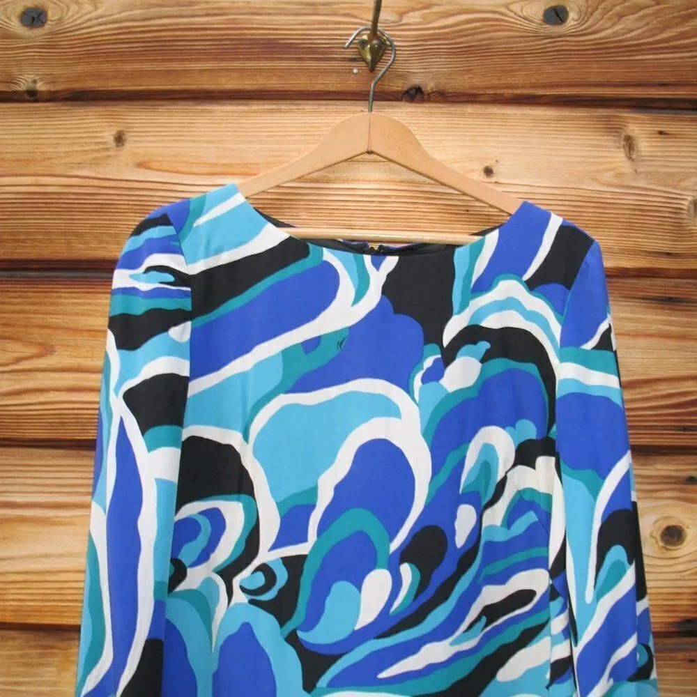 Trina Turk Silk Print Mod Shift Dress - Image 3