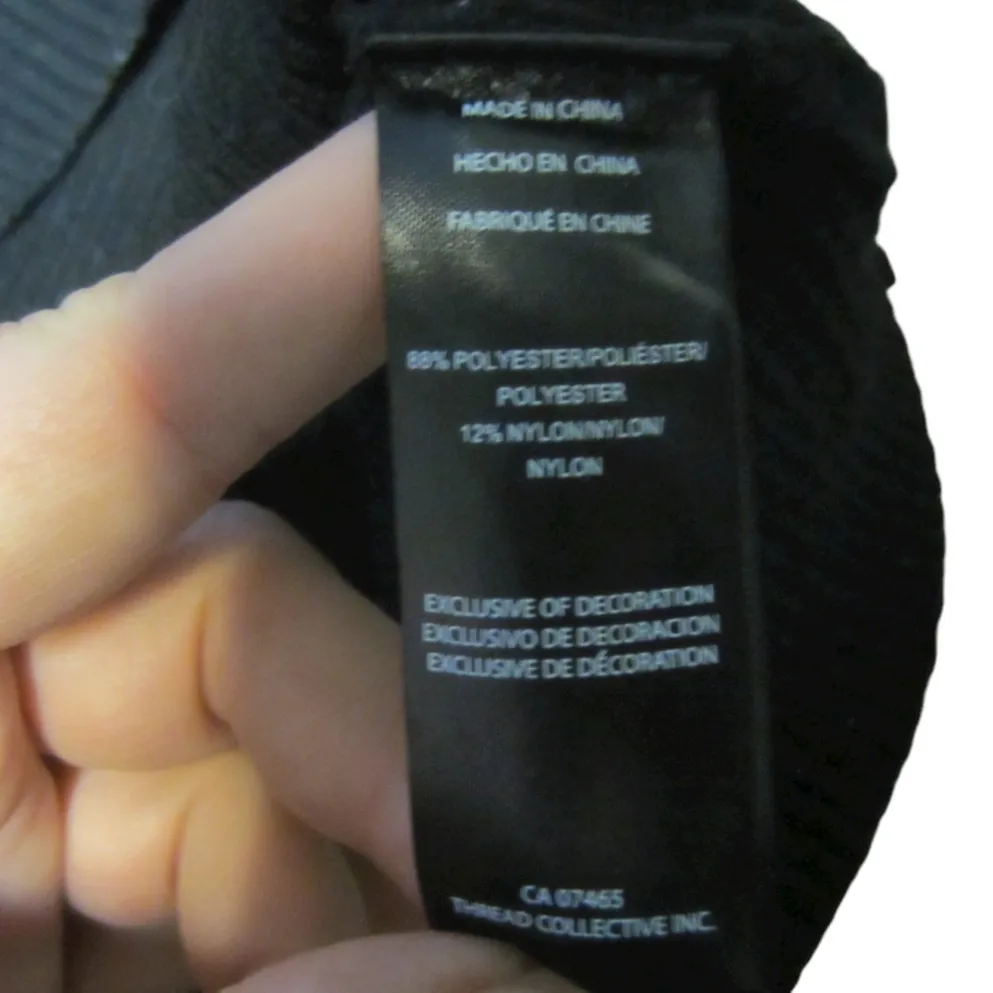 Y2K Vintage Bebe Black Logo Wrap Sweater Top Medium - Image 5