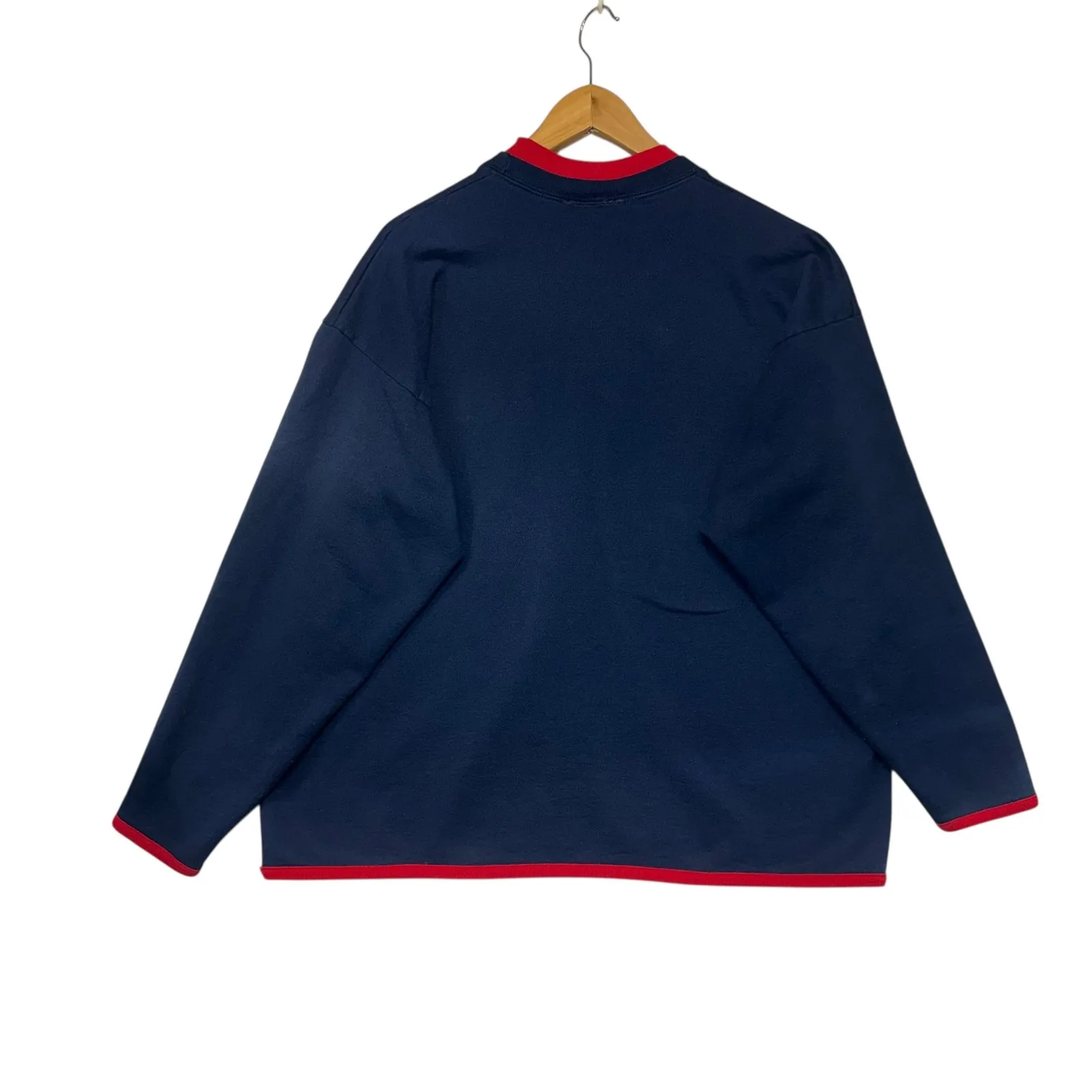 Vintage Longaberger Homestead Navy Sweatshirt Bear Sweater Weather Cozycore XL - Image 4