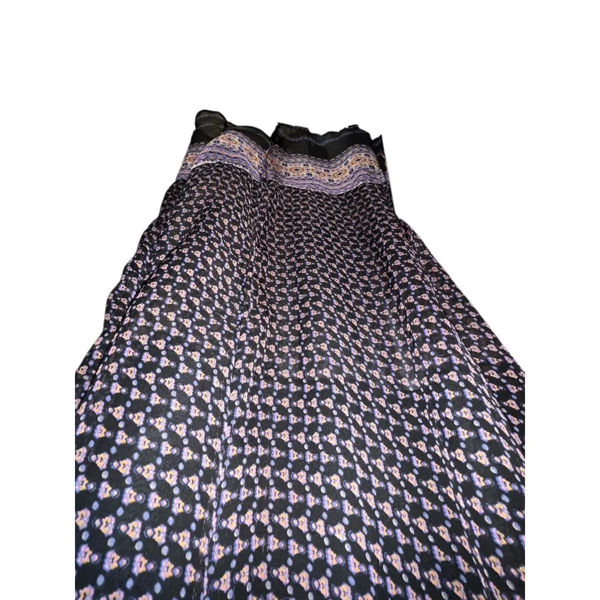 Ecote Urban Outfitters Purple Black Boho Sheer Maxi Dress M - Image 7