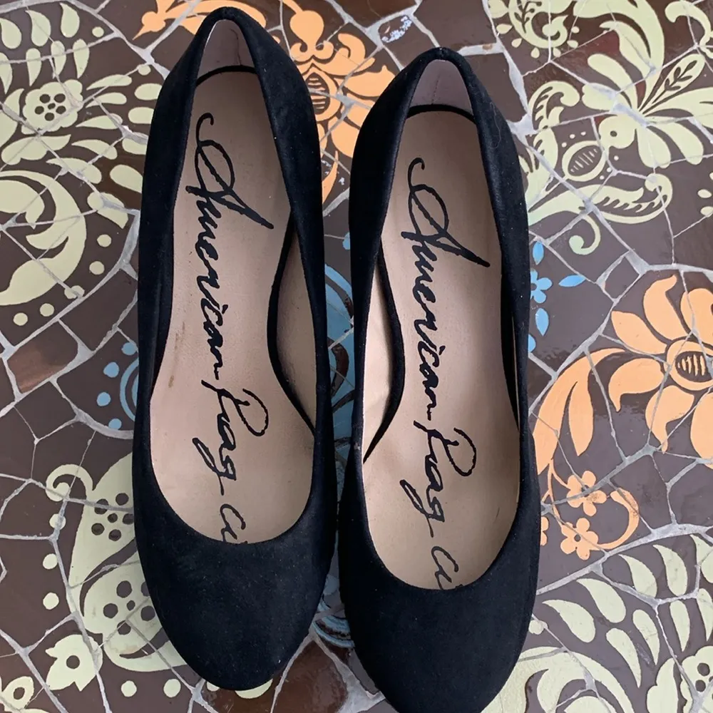 AMERICA RAG PUMP HEEL Sz: 7.5 M - Image 4