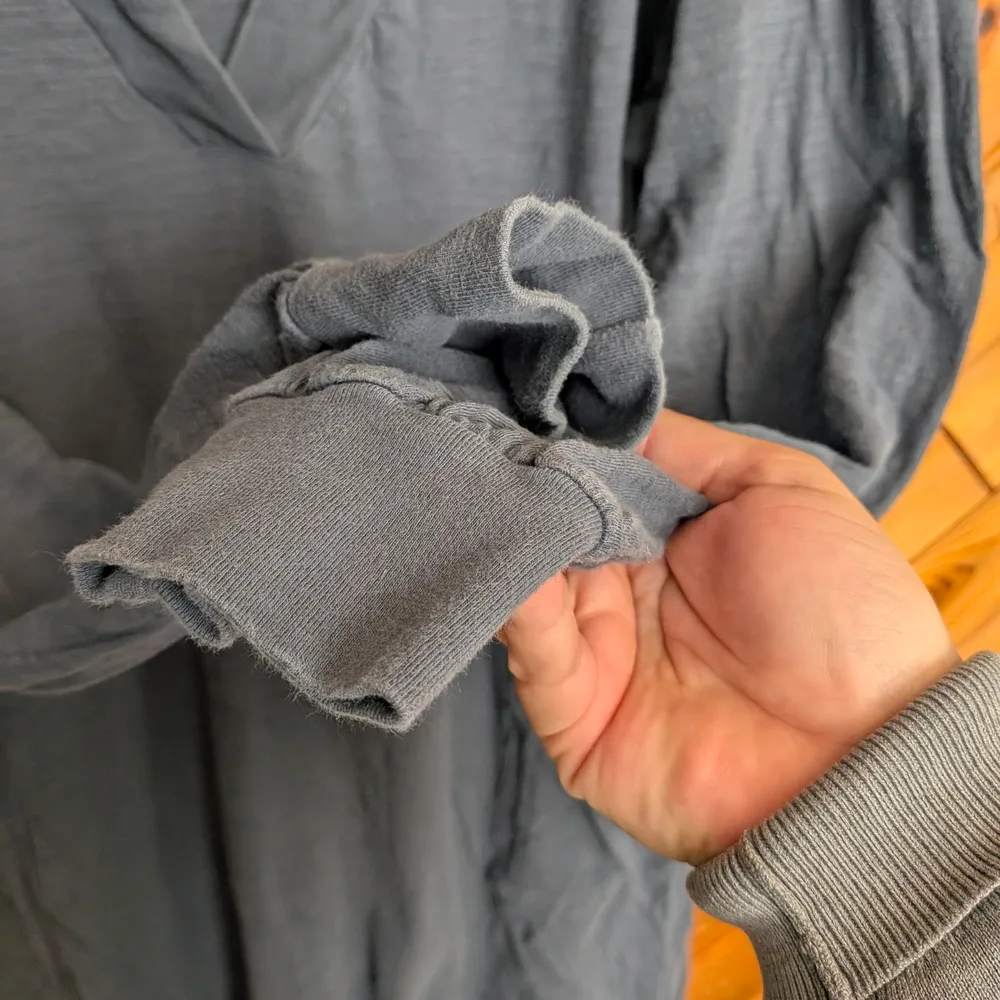 Natural Life Blue Gray Johnnie Cotton Jumpsuit Size Small Oversized - Image 5