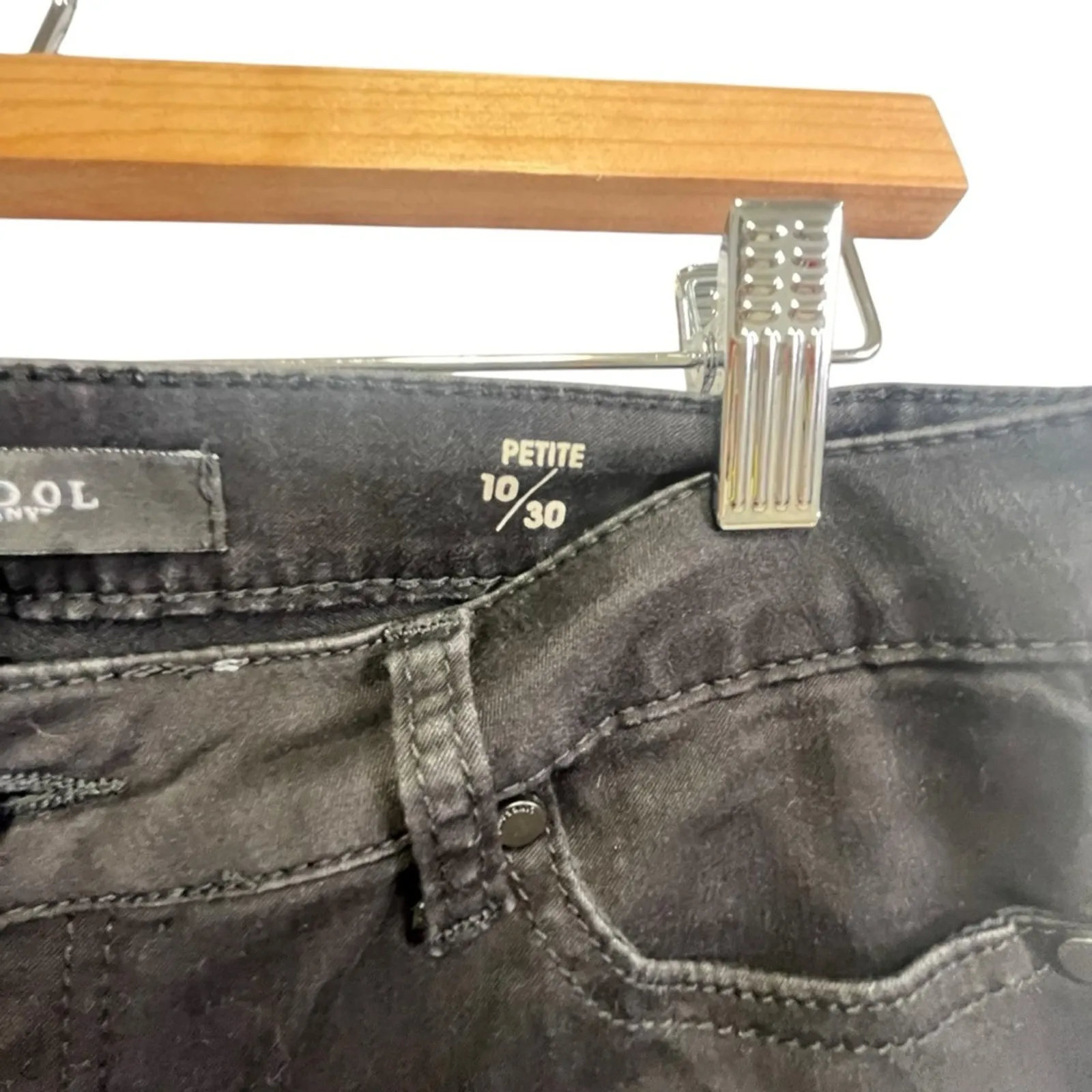 Liverpool Jeans Company Black Sadie Straight Jeans 10P 10/30 Short Basic Simple - Image 4