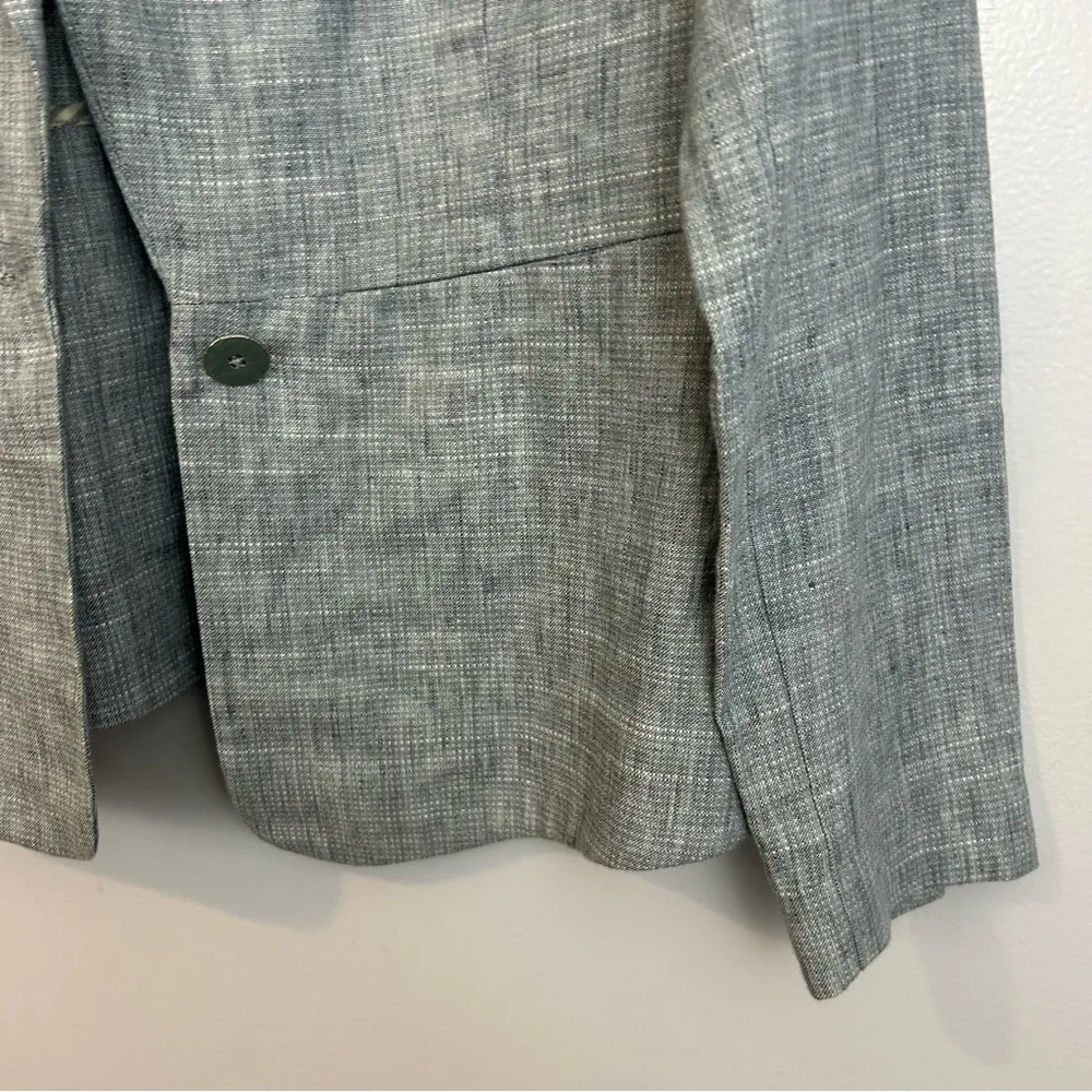 CAbi Beachwalk Chambray Linen Blend Blazer Size 8 - Image 9