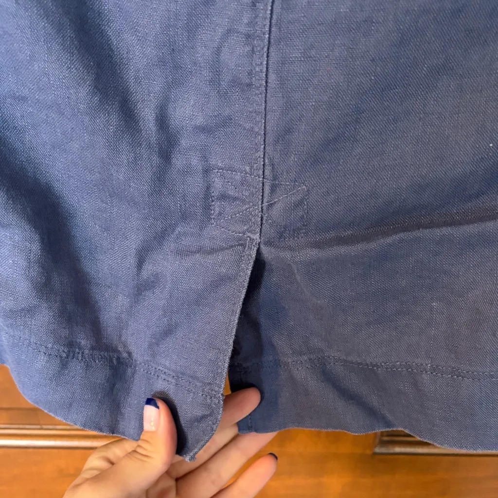 L.L. Bean Women's Navy Utility Jacket Size Large Blue - Image 5