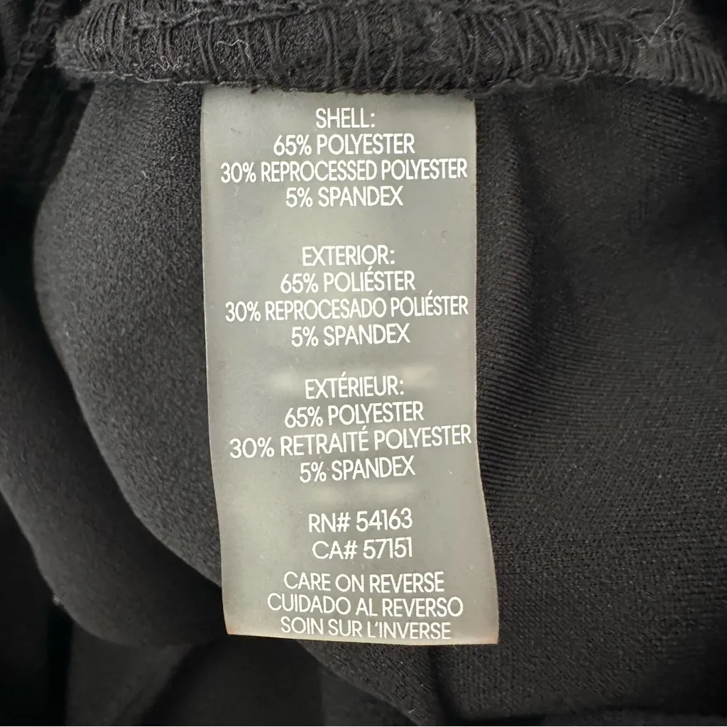 Calvin Klein Sleeveless Tie Belt Black Jumpsuit Cropped Wide Leg Size 12 - Image 12