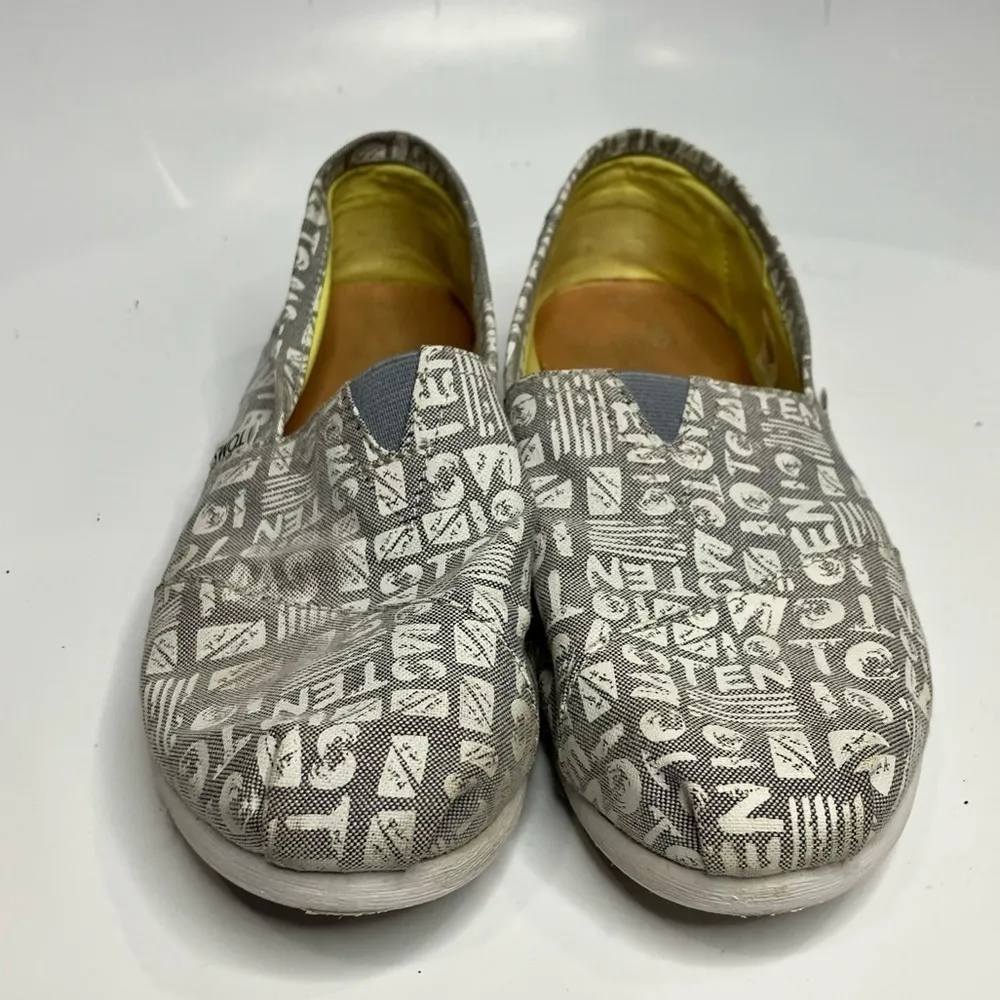 Toms Chambray Ten year anniversary‎ slip on shoes size 8 - Image 2