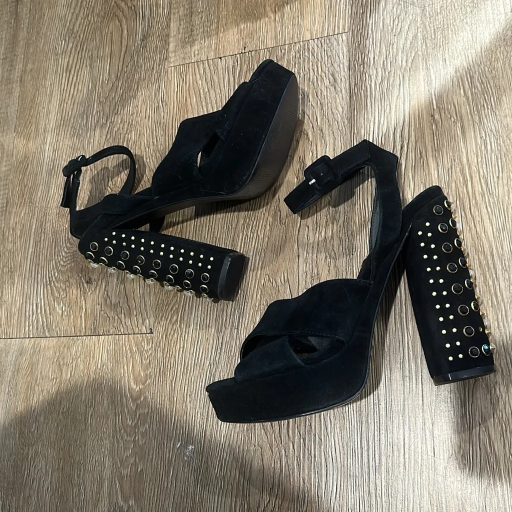 MOVING SALE Steve Madden Jodi Studded Block Platform Heels - Image 8