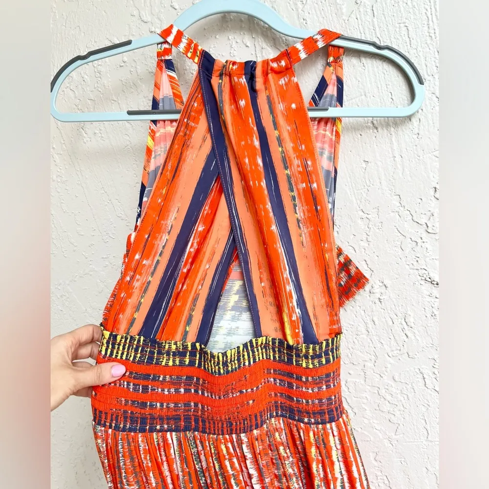 Ramy Brook Ella midi sleeveless dress geo pattern medium - Image 6