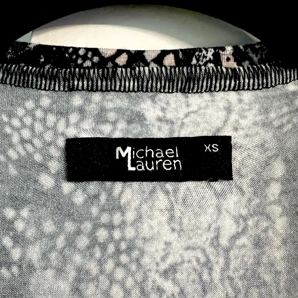 NWT Revolve x Michael Lauren Black Snake Print Rivera V-Neck Midi Jersey Dress - Image 7