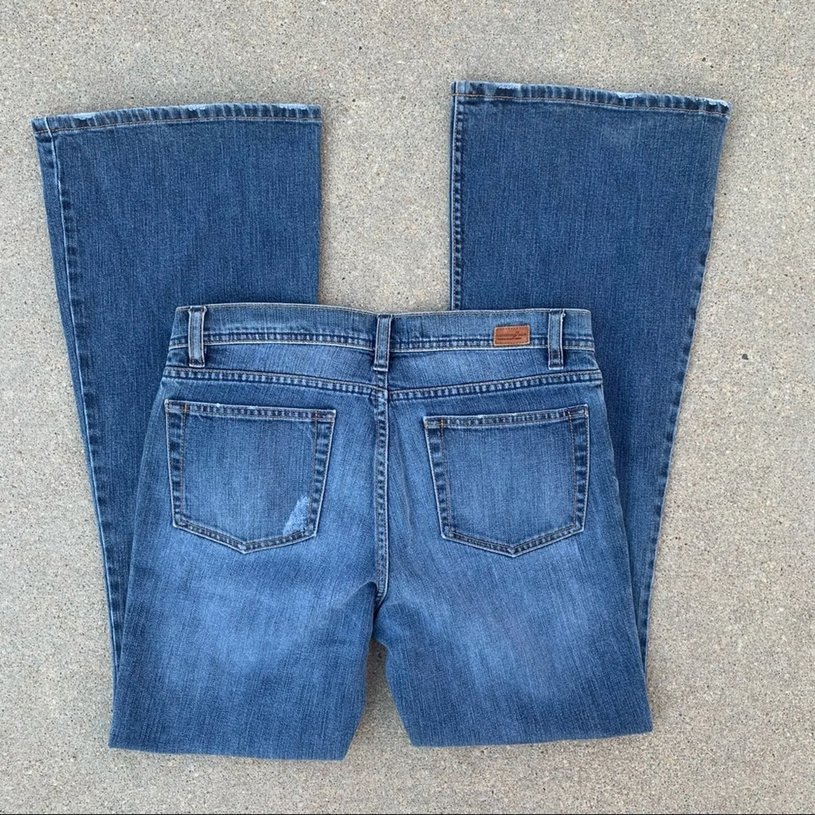 Y2K London Jean flare leg jeans Size 10 Blue - Image 2