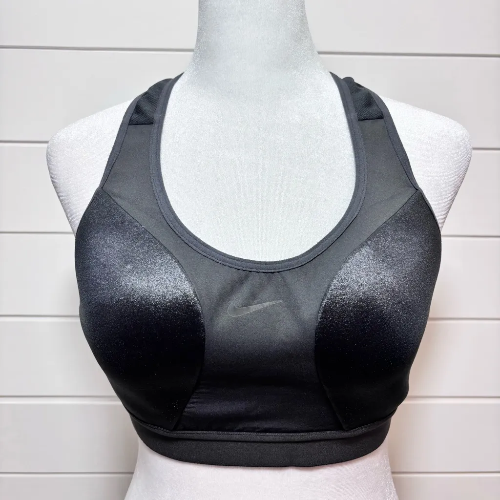 Nike Dri-Fit High Support Womens Sports Bra‎ Size M Football Grey - Image 2