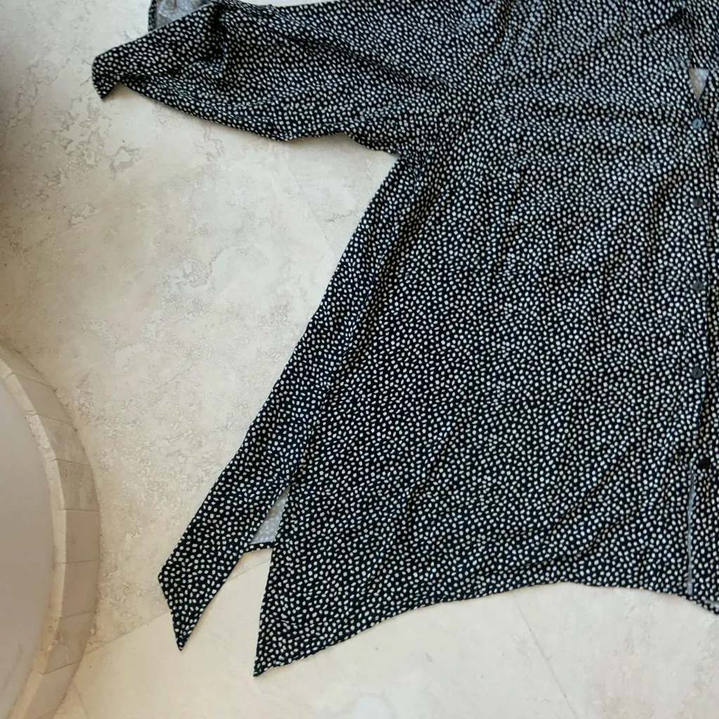 Westbound Fun Black and White Patterned Blouse 3X - Image 3